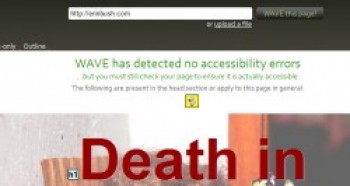 My portfolio passed the WAVE Accessibility test